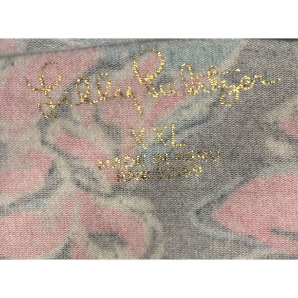 Lilly Pulitzer Finn Top Long Sleeve HighTide Pineapple Paradise Size XXL - Picture 5 of 5